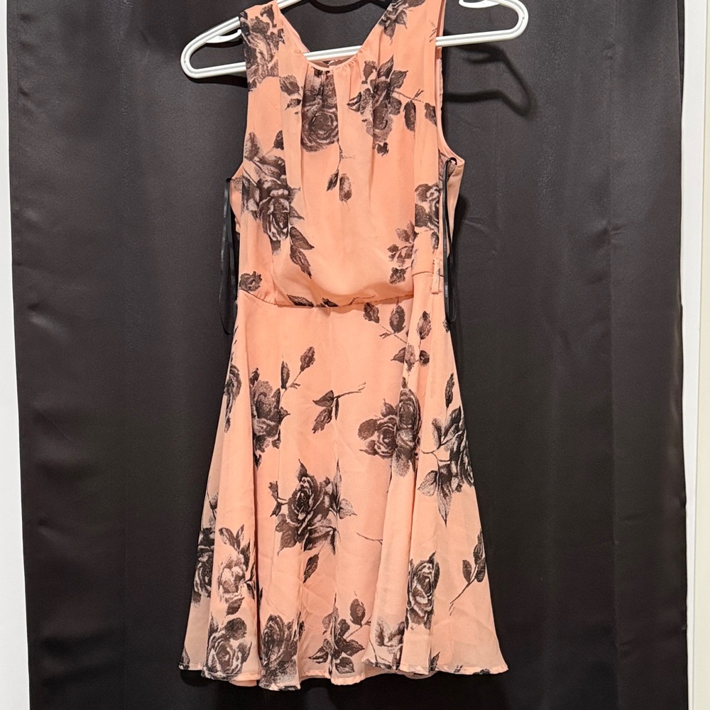 Floral Peach Dress